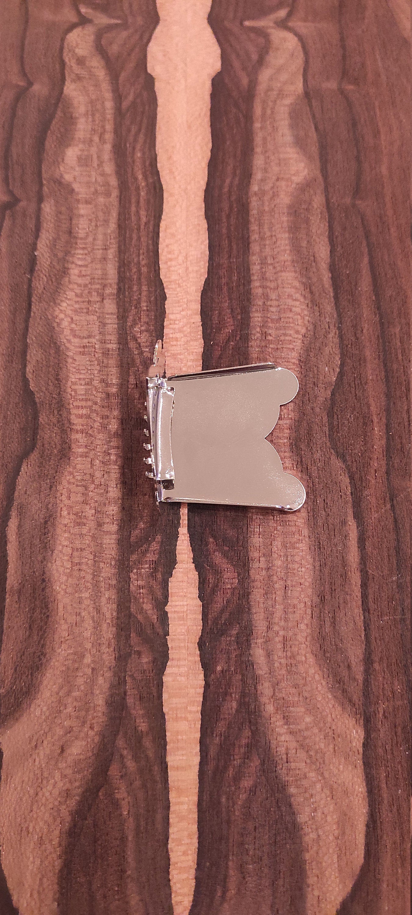 8string - 6string Bouzouki One-piece Chordiera / Tailpiece ~ One-piece Nickel Color Steel Bouzouki Tailpiece/Chordiera