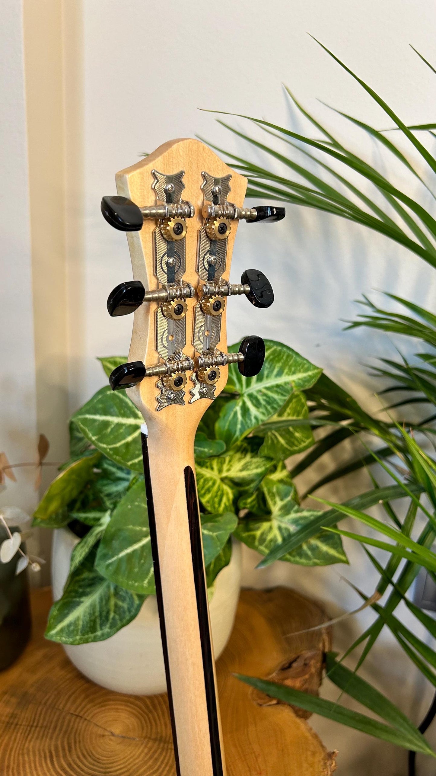 6string Handmade Bouzouki ~ Greek Traditional Handmade Popular Rebetiko Bouzouki ~ Flower wooden pickguard / top decorations ~
