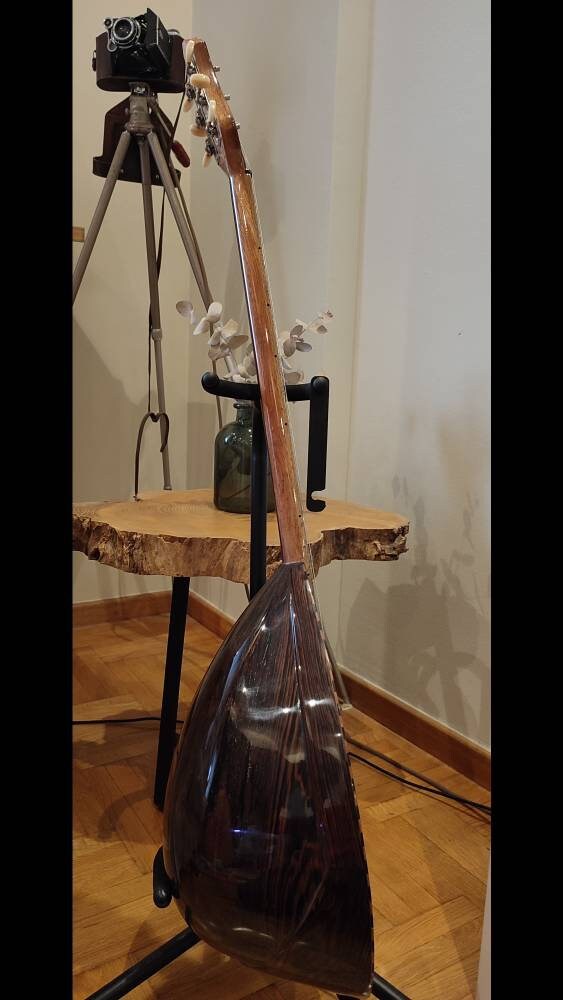 Custom Professional 6string Handmade Bouzouki ~ Greek Traditional Popular Rebetiko Bouzouki  ~ Wooden Pickguard / Top decorations