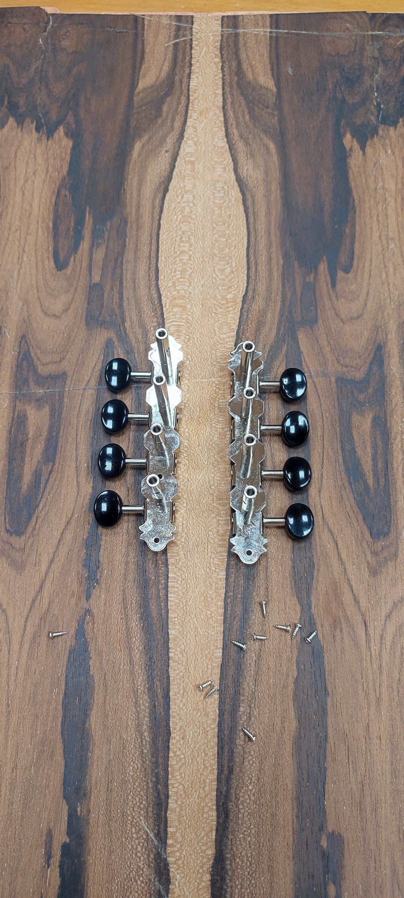 Bouzouki machine heads ~ Grover style Premium 8string Bouzouki tuners ~ Nickel Colour & Black Button