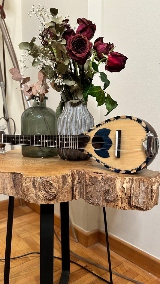 Handmade 6-String Baglamas | Greek Traditional Music Instrument for Rebetiko Music