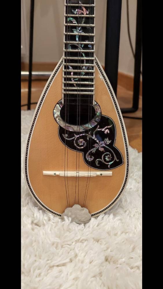 Handmade 6-String Baglamas for Rebetiko Music | Greek Traditional Instrument | Professional Quality
