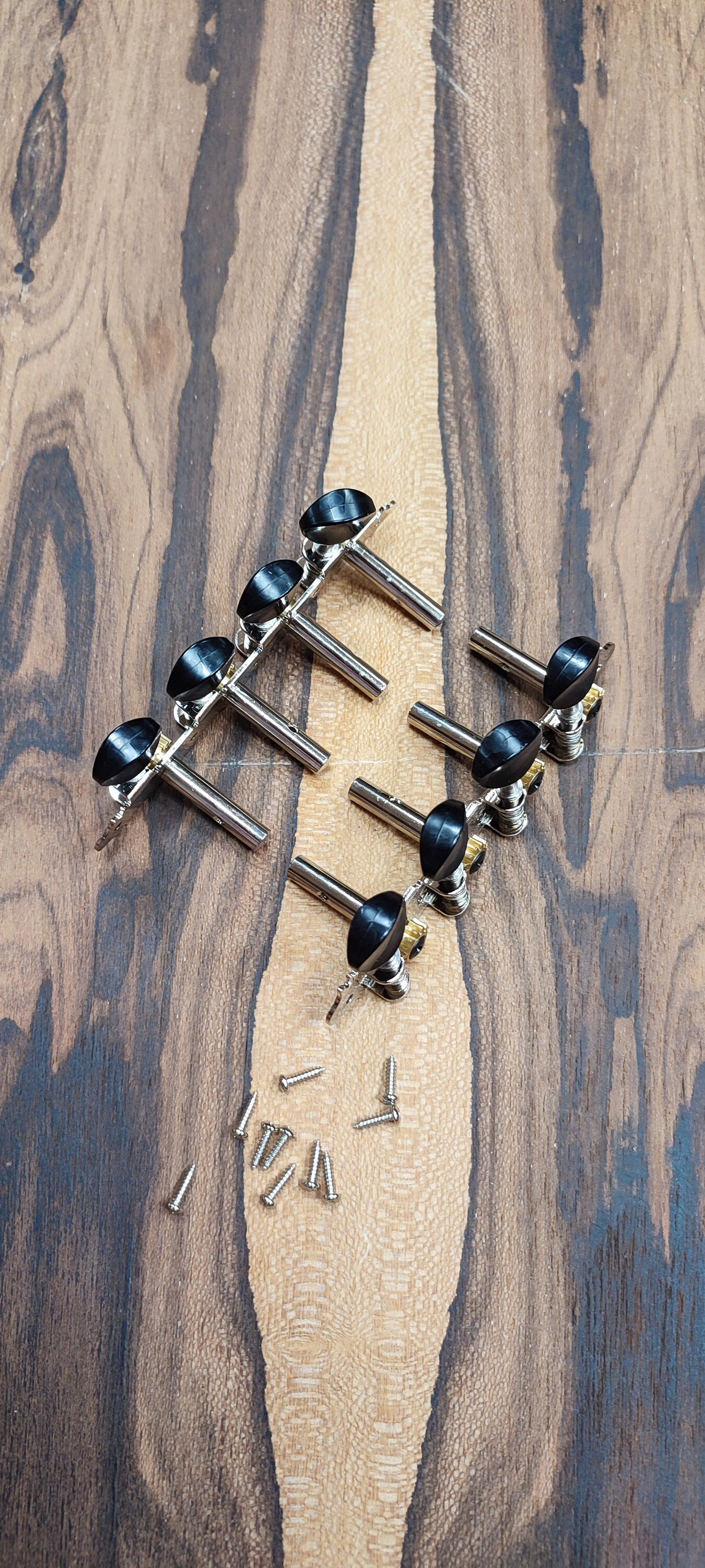 Bouzouki machine heads ~ Premium 8string Bouzouki tuners ~ Nickel Colour & Black Button