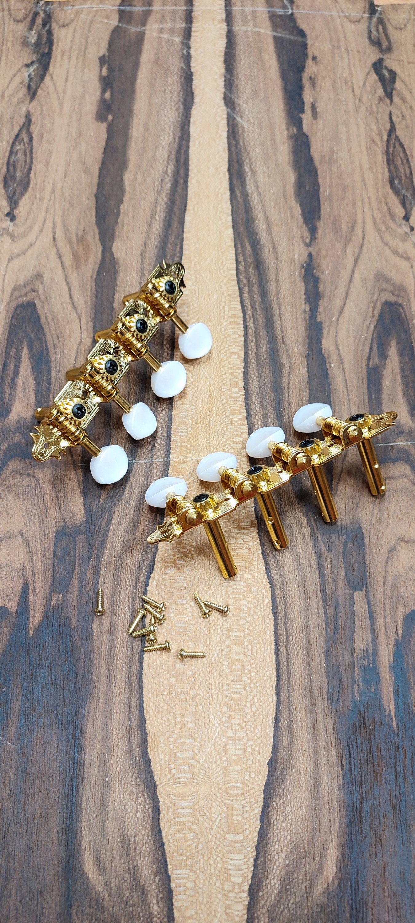 Bouzouki machine heads ~ Premium 8string Bouzouki tuners ~ Gold Colour & White Pearl Button