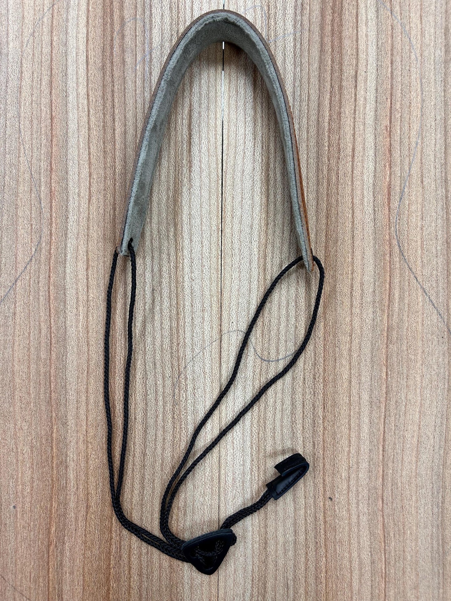 Adjustable Padded Leather Bouzouki Strap with Soundhole Hook