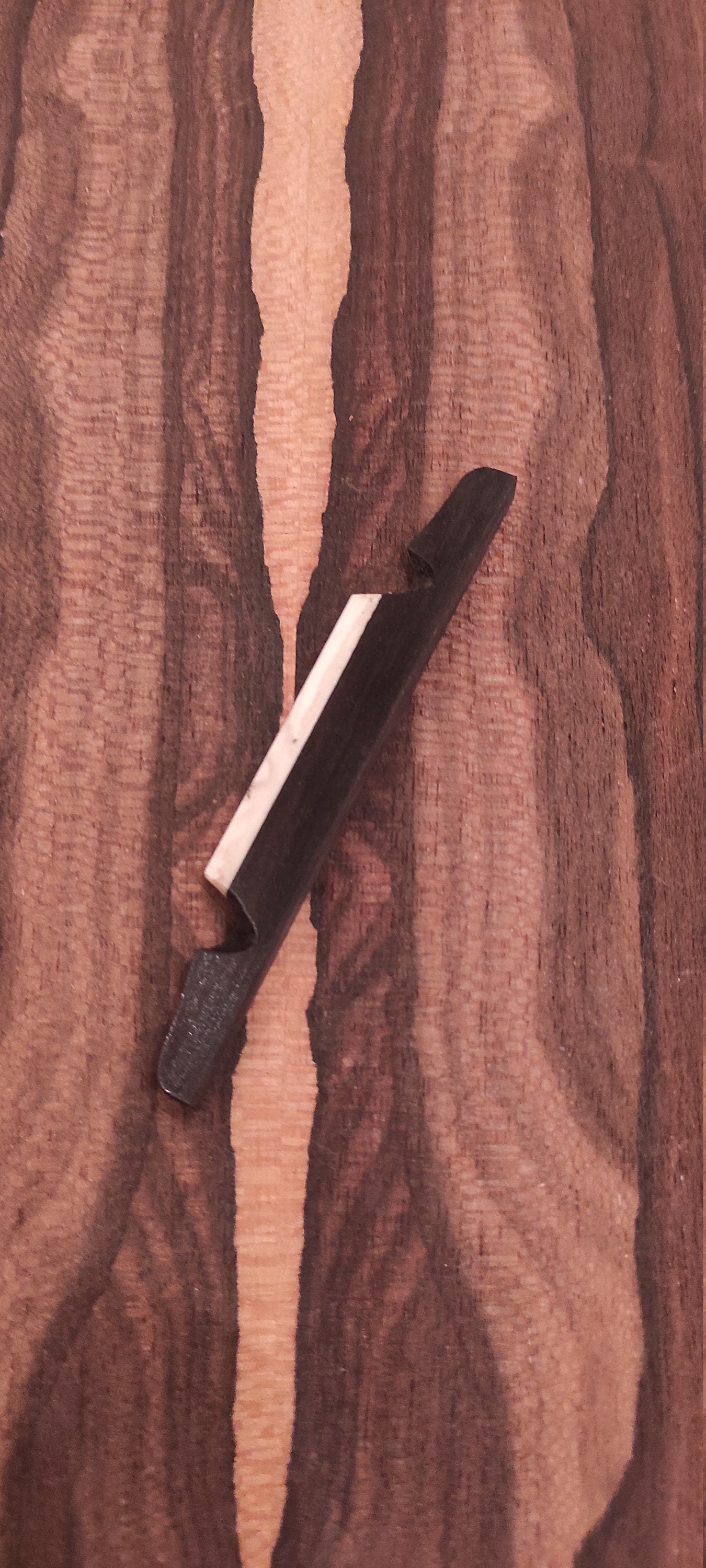 Handcrafted Ebony Tzouras Bridge/Kavalaris with Bone Saddle Blank - Unique and High-Quality Musical Instrument Accessories
