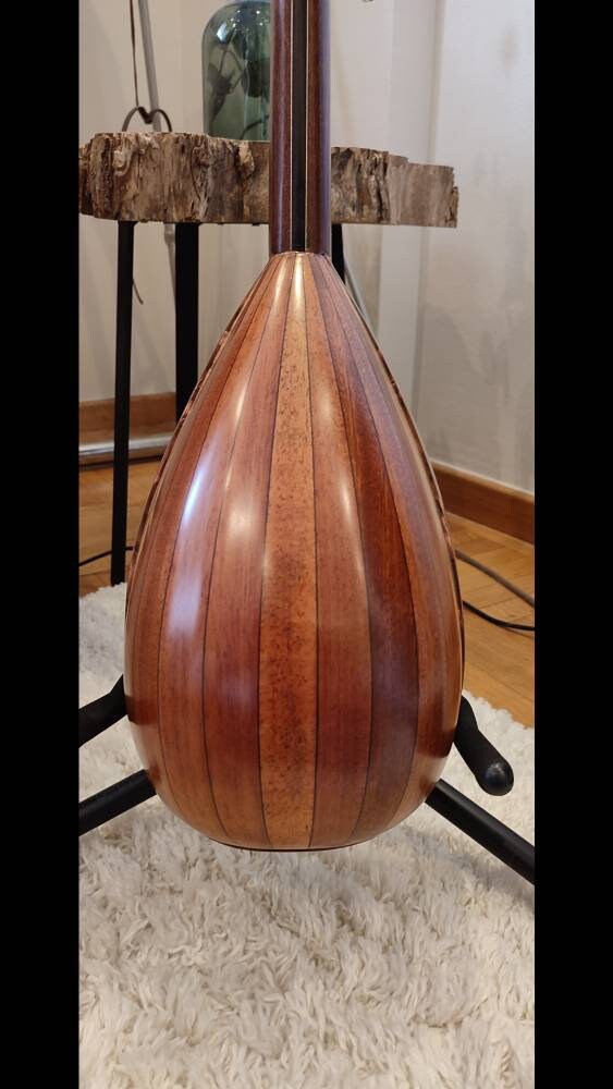 Professional Tzouras Handmade 6string ~ Greek Traditional Rebetiko Tzouras ~ Abalone Dolphins & Padauk wooden pickguard / top decorations ~
