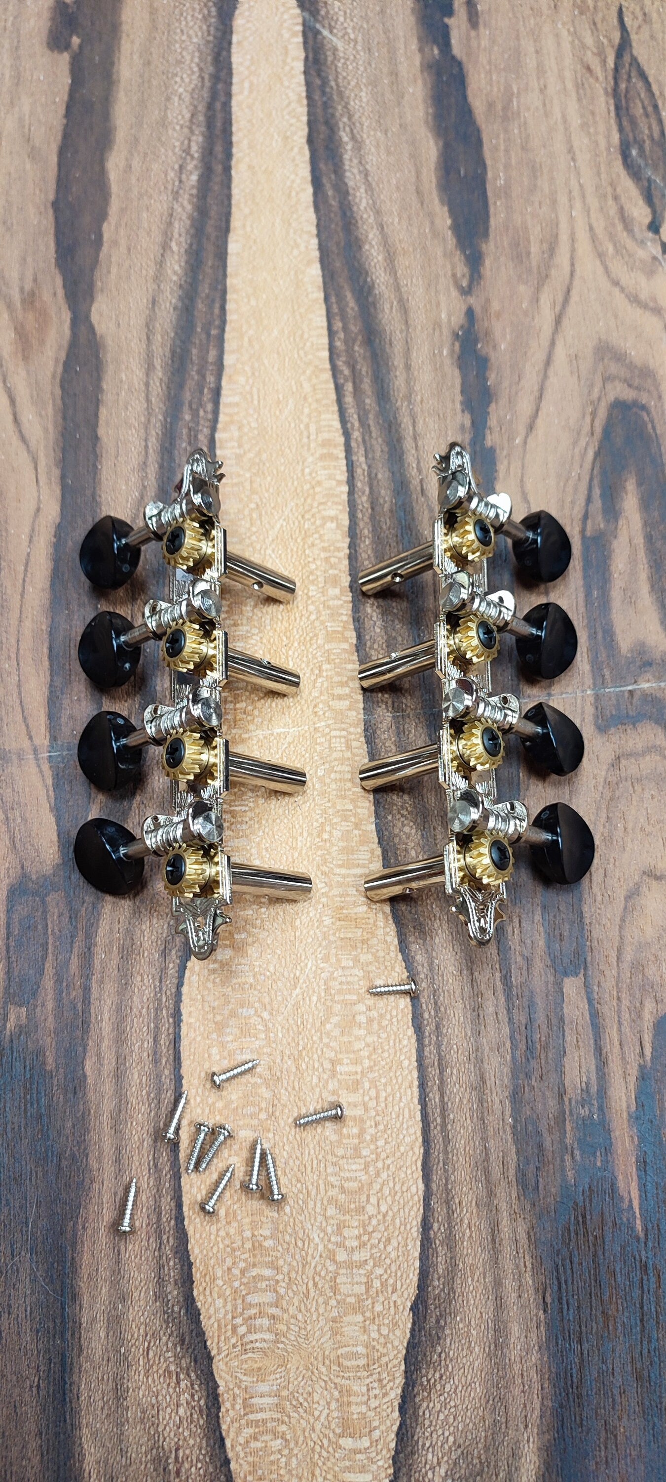Bouzouki machine heads ~ Premium 8string Bouzouki tuners ~ Nickel Colour & Black Button