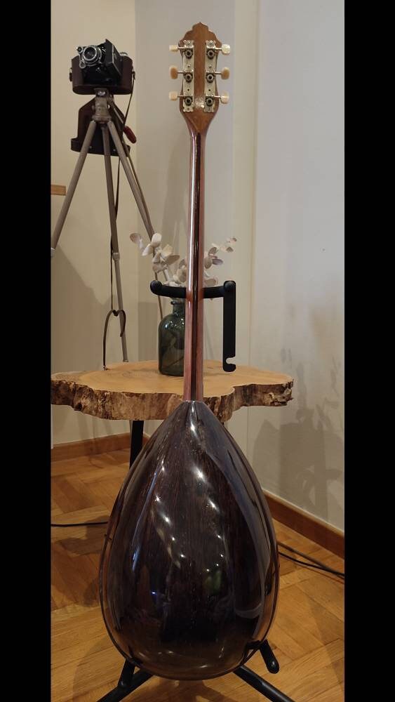 Custom Professional 6string Handmade Bouzouki ~ Greek Traditional Popular Rebetiko Bouzouki  ~ Wooden Pickguard / Top decorations