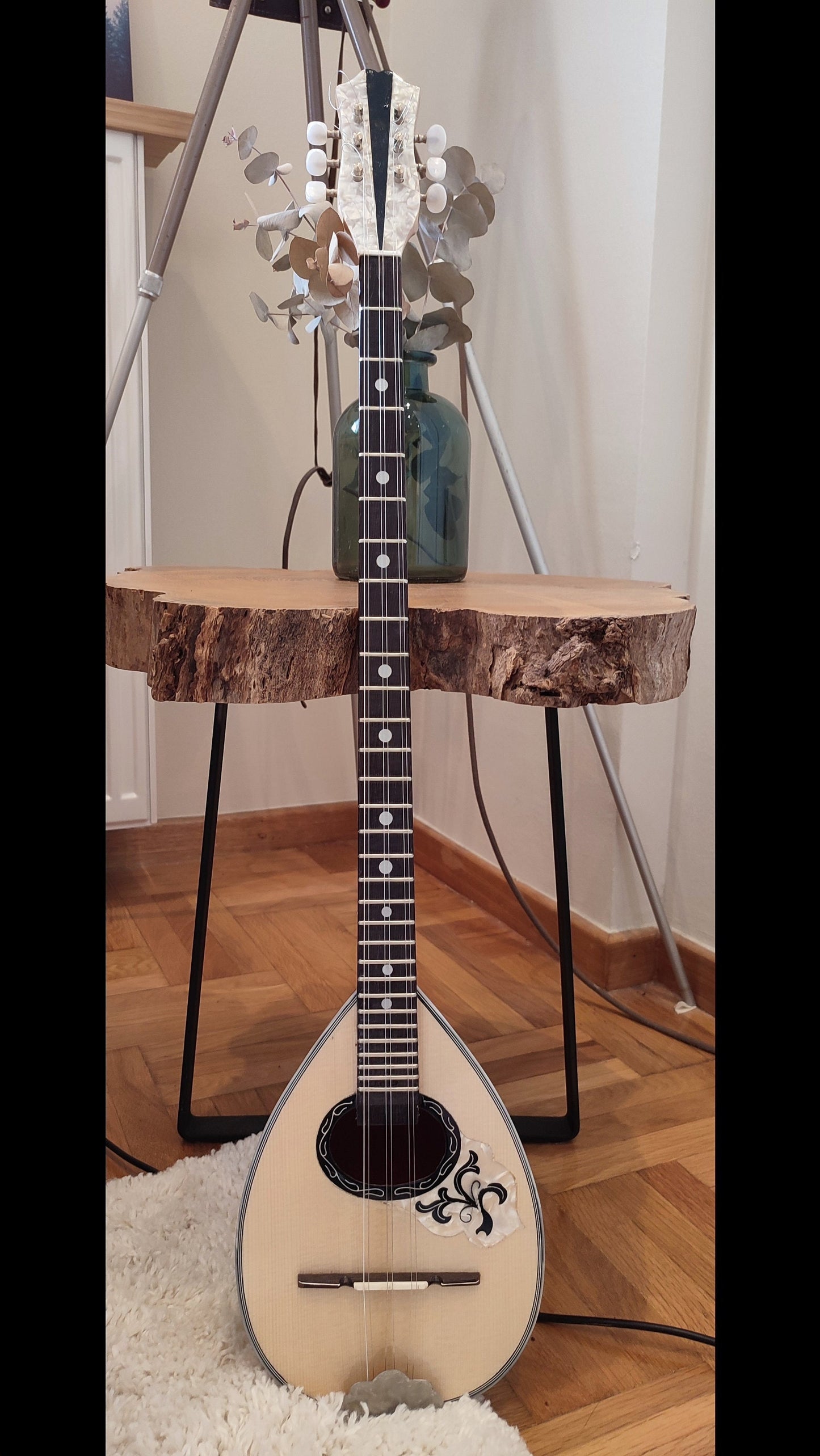 Premium Handmade 6-String Greek Traditional Tzouras for Rebetiko Music Instrument