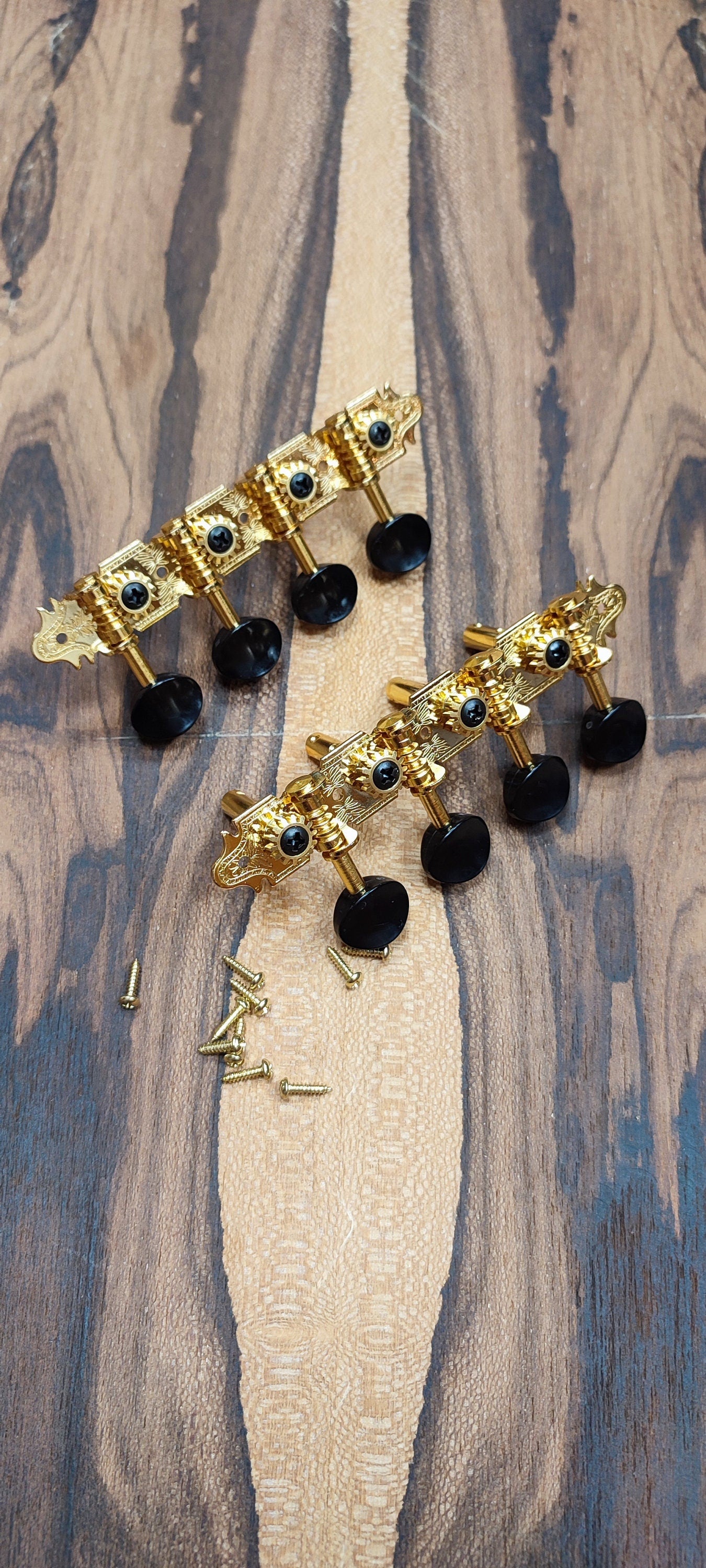 Bouzouki machine heads ~ Premium 8string Bouzouki tuners ~ Gold Colour & Black Button
