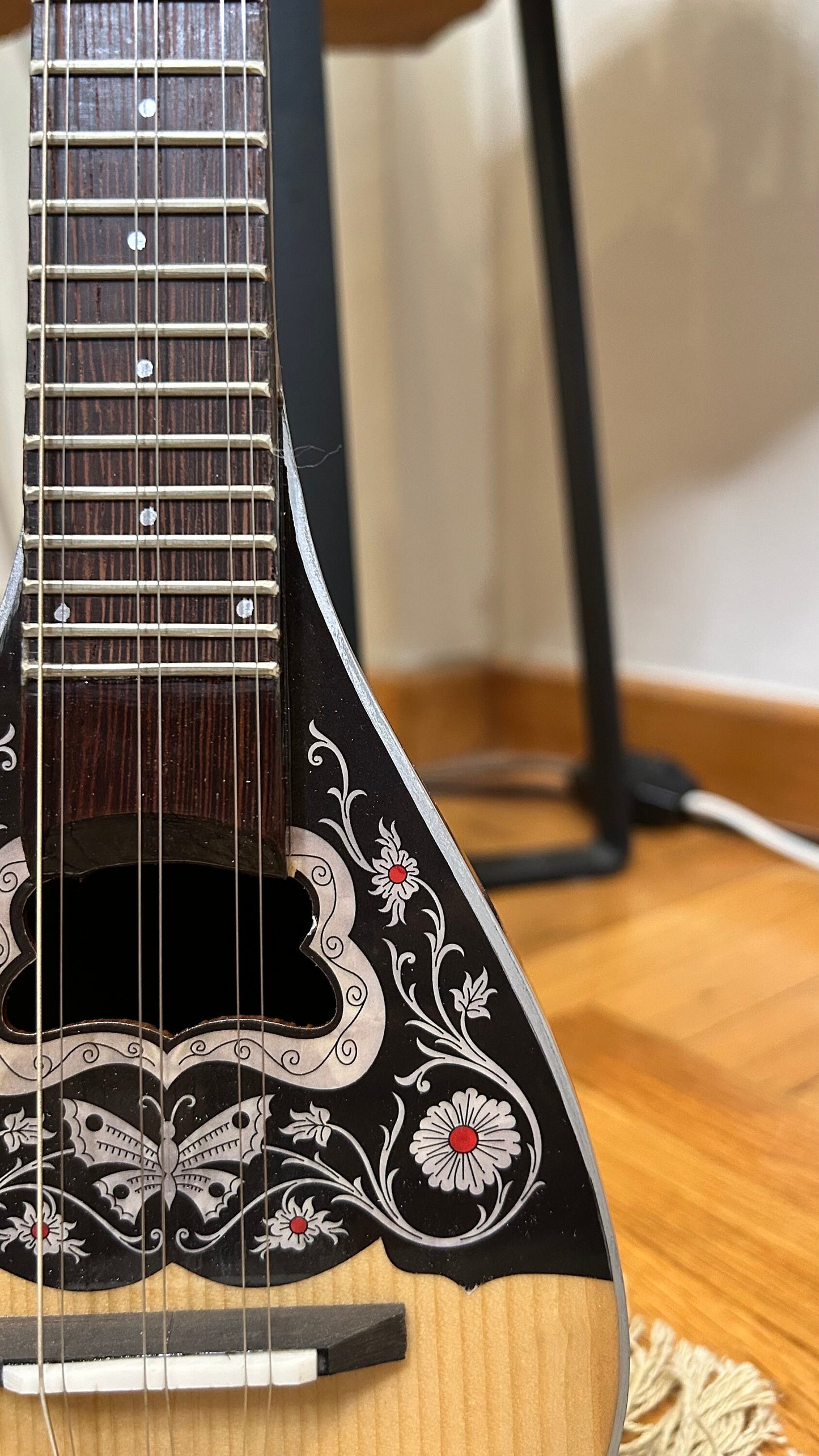 Premium Handmade 6-String Baglamas | Greek Traditional Music Instrument for Rebetiko Music