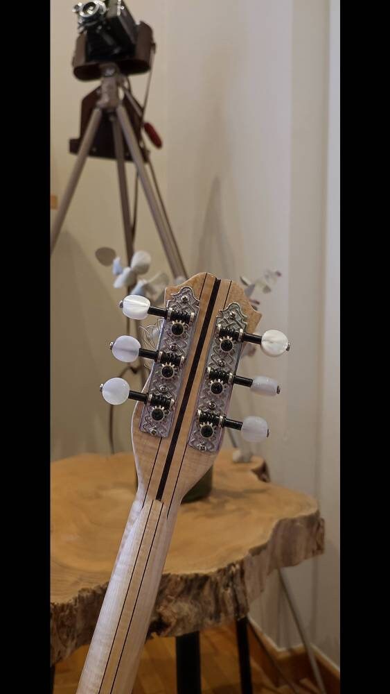 Handmade 6-String Baglamas for Rebetiko Music | Greek Traditional Instrument | Professional Quality