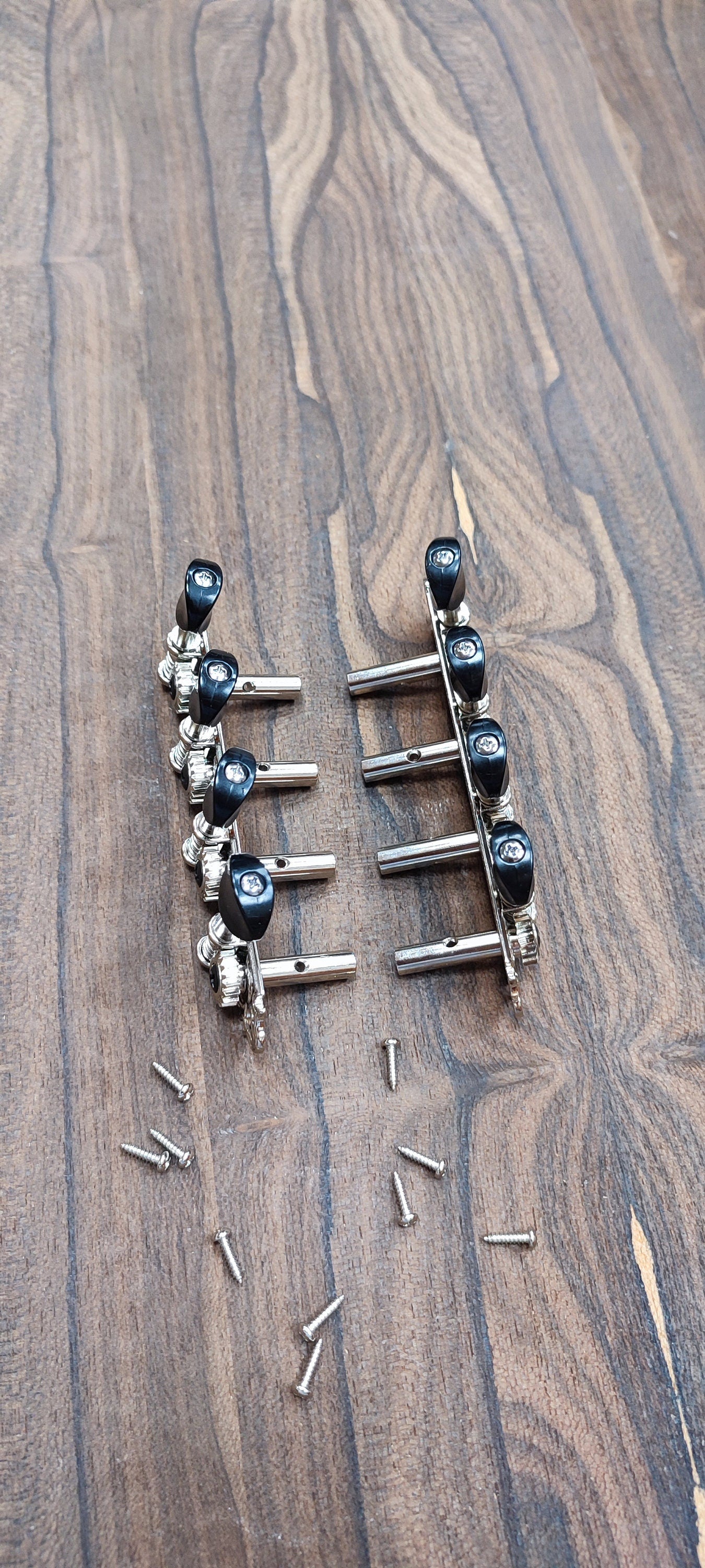 Bouzouki machine heads ~ Professional 8string Bouzouki tuners ~ Nickel Colour & Black Button