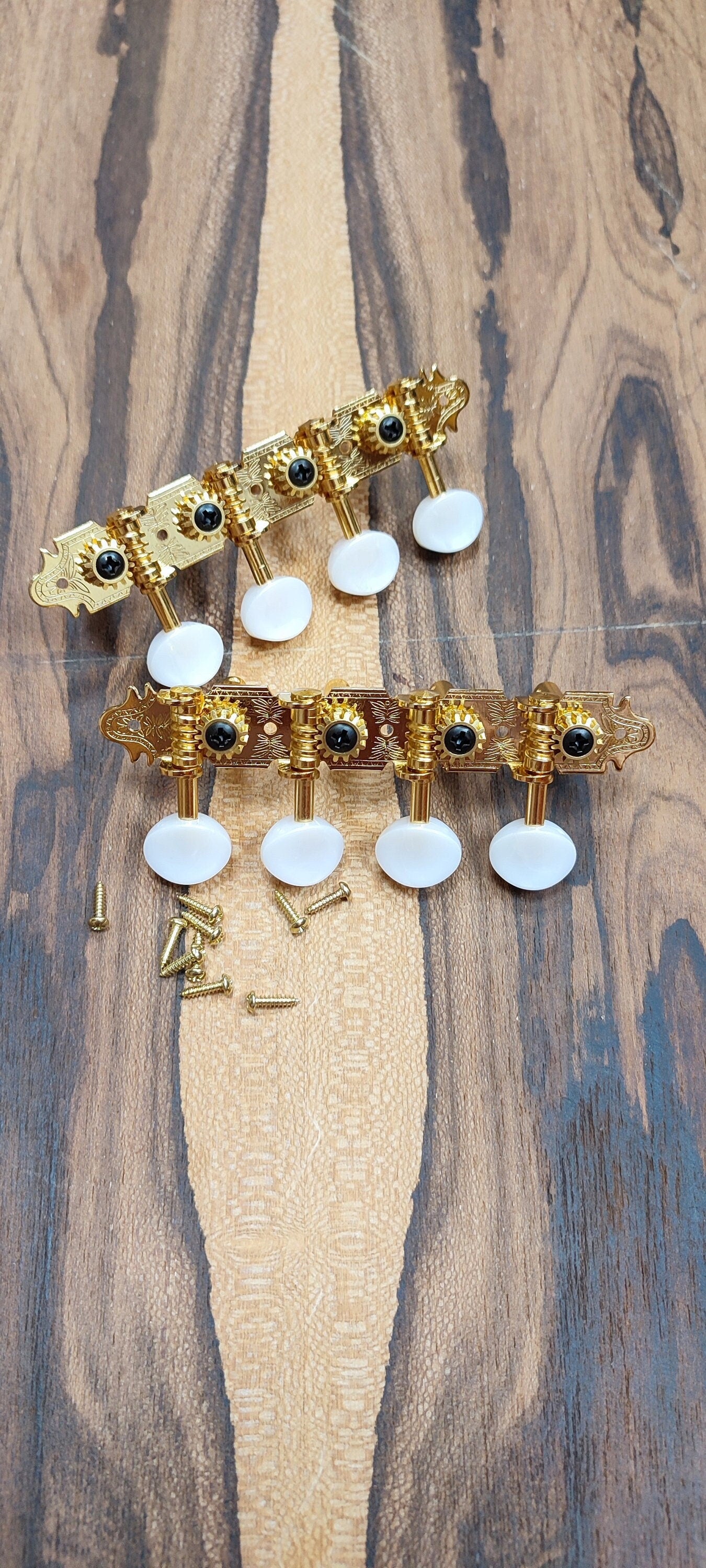 Bouzouki machine heads ~ Premium 8string Bouzouki tuners ~ Gold Colour & White Pearl Button