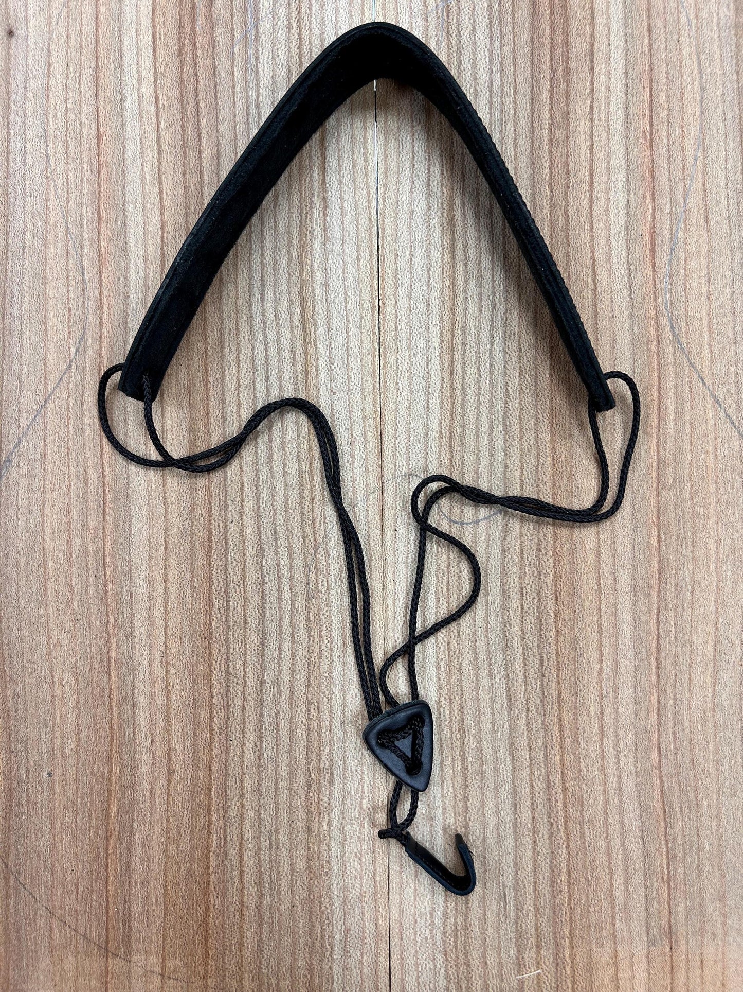 Adjustable Padded Leather Bouzouki Strap with Soundhole Hook