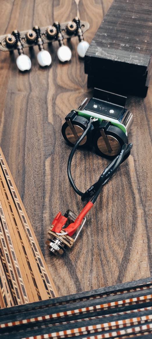 B-Voice ~ Bouzouki Active Pickup ~ The "Active - Silver " model ~ Active 6String & 8String Bouzouki Pick-up ~