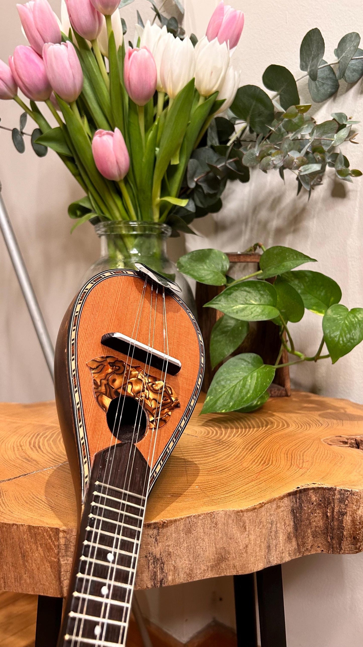 Handmade 6-String Baglamas | Greek Traditional Music Instrument for Rebetiko Music