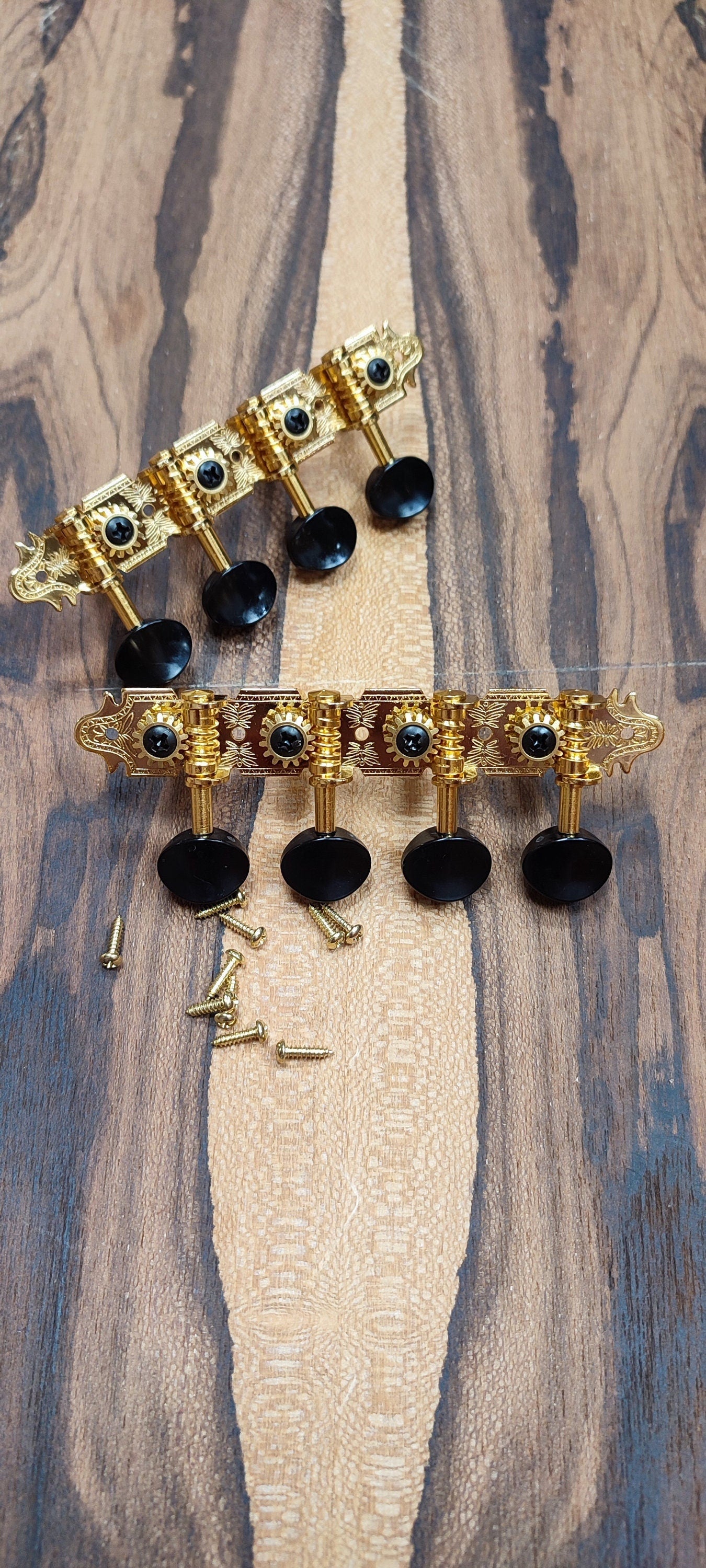 Bouzouki machine heads ~ Premium 8string Bouzouki tuners ~ Gold Colour & Black Button