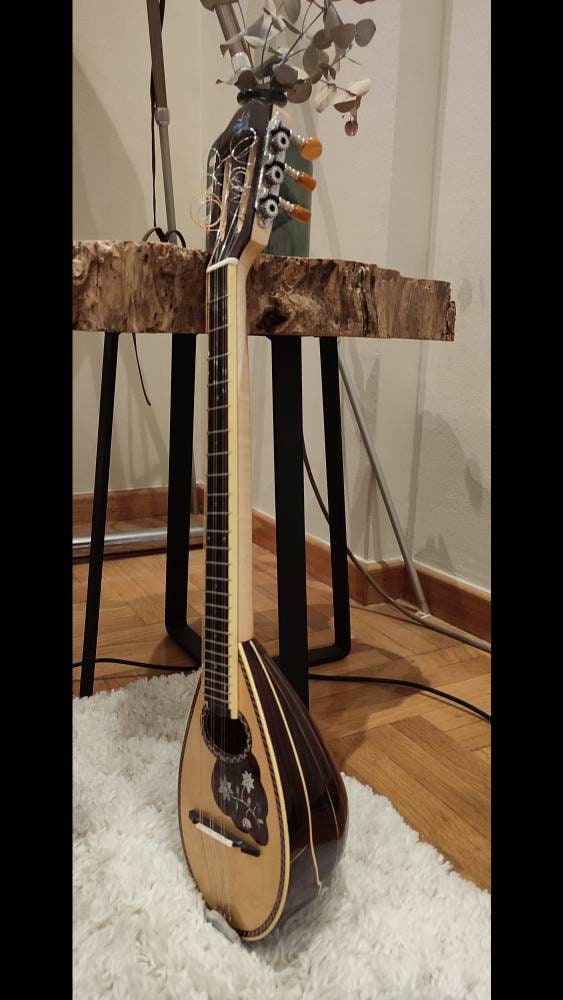Handmade 6-String Baglamas for Rebetiko Music | Greek Traditional Instrument | Professional Quality