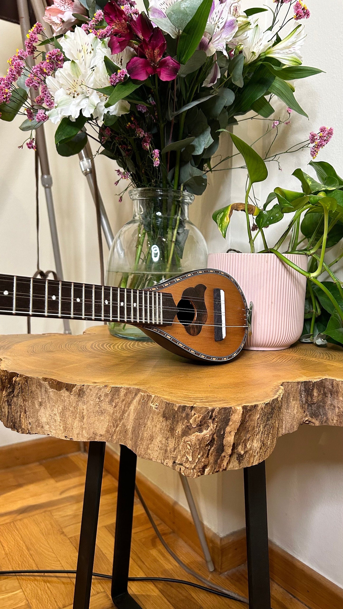 Handmade 6-String Baglamas | Greek Traditional Music Instrument for Rebetiko Music