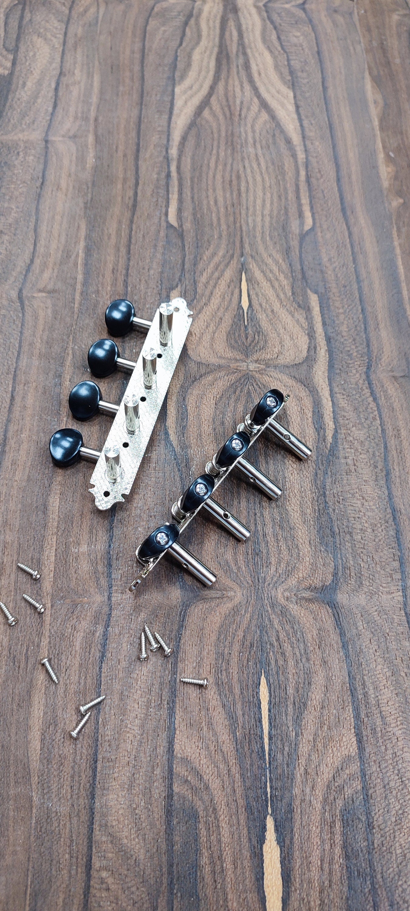 Bouzouki machine heads ~ Professional 8string Bouzouki tuners ~ Nickel Colour & Black Button