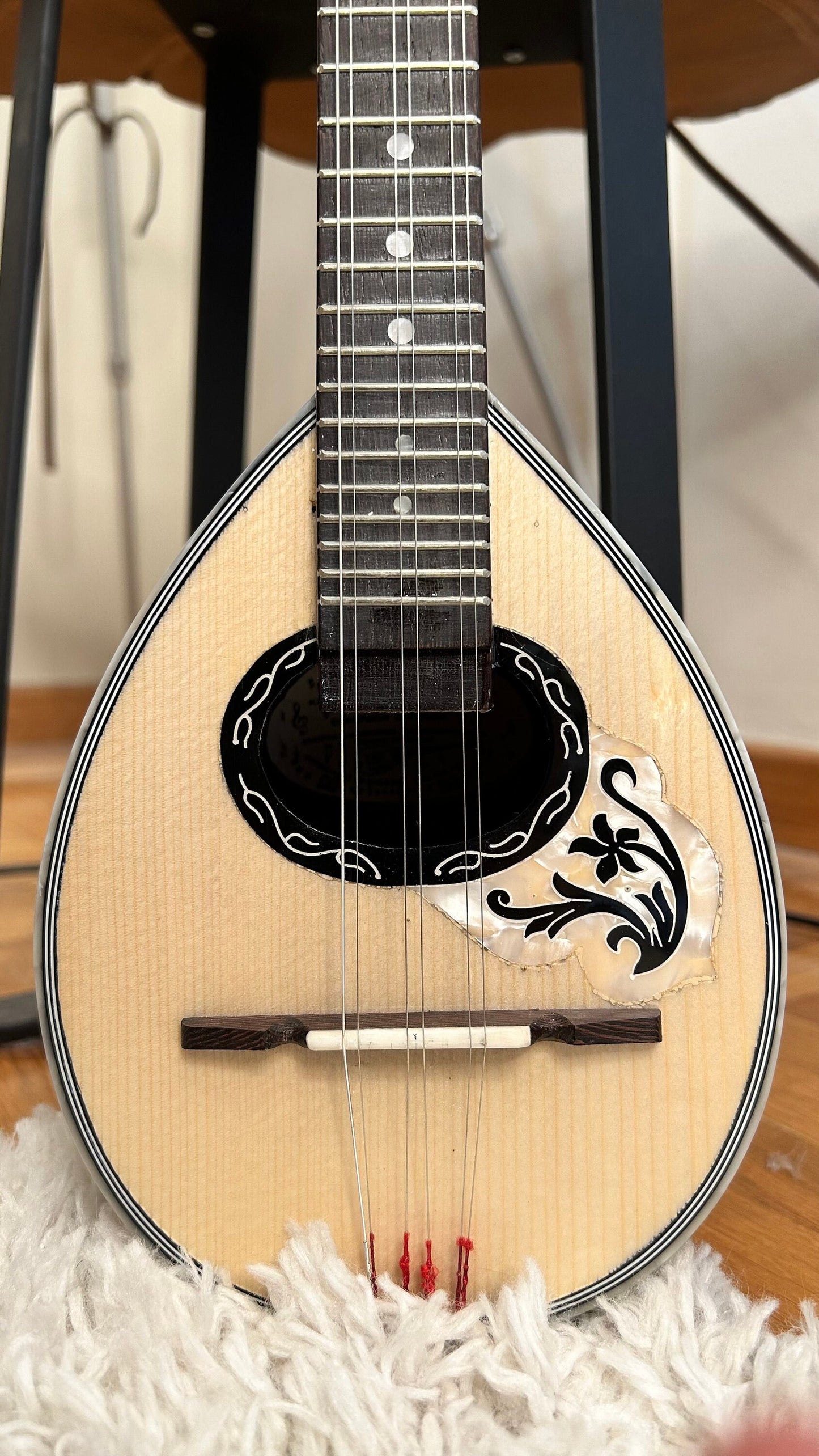 Premium Handmade 6-String Greek Traditional Baglamas for Rebetiko Music Instrument
