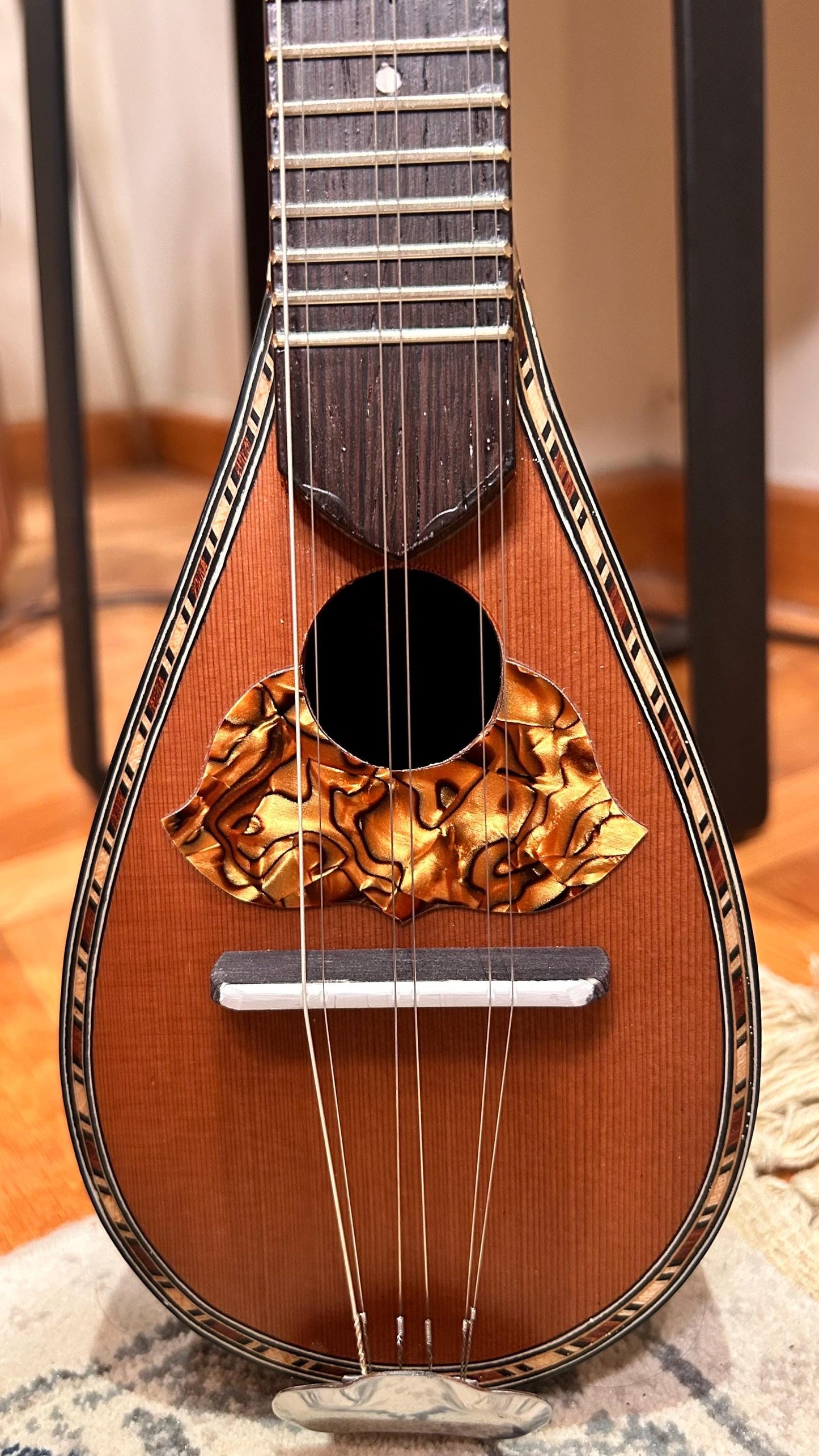 Handmade 6-String Baglamas | Greek Traditional Music Instrument for Rebetiko Music