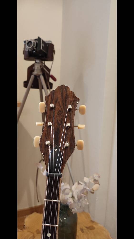 Custom Professional 6string Handmade Bouzouki ~ Greek Traditional Popular Rebetiko Bouzouki  ~ Wooden Pickguard / Top decorations