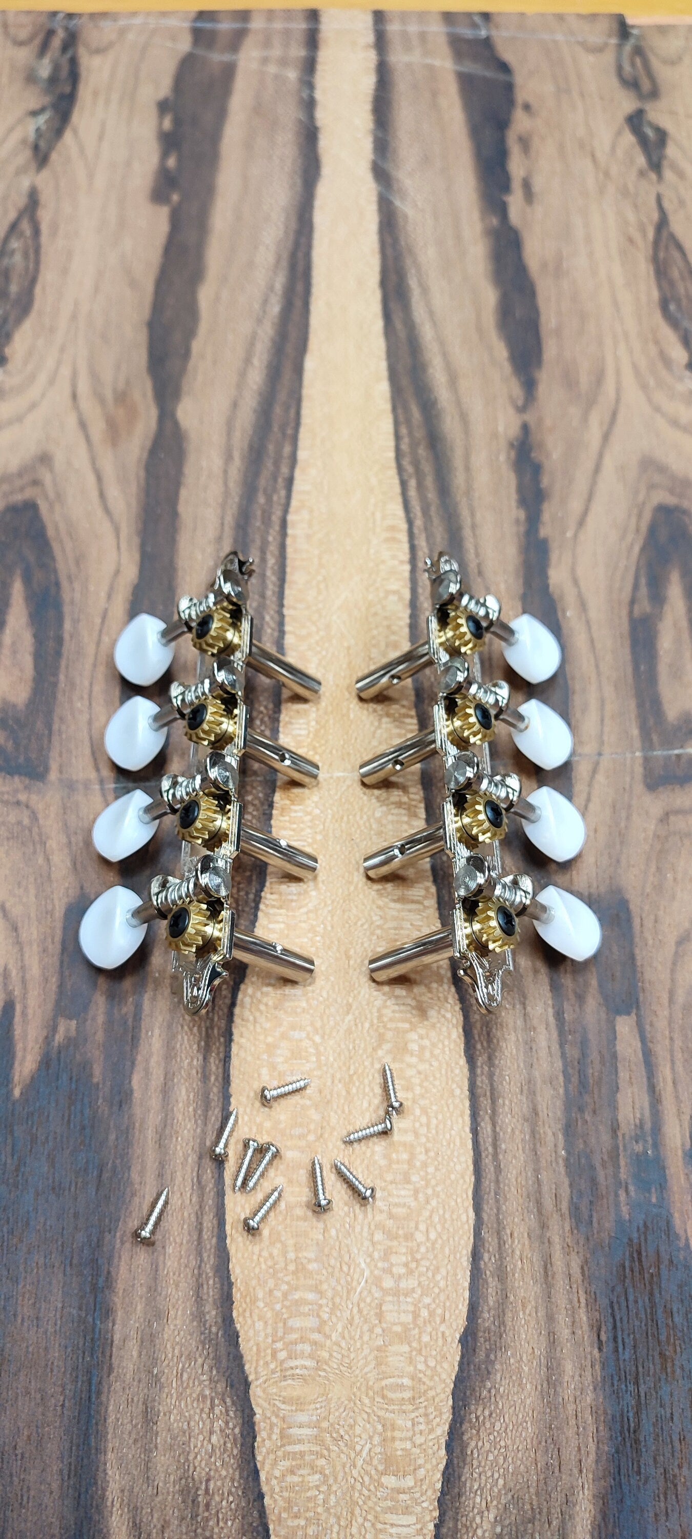Bouzouki machine heads ~ Premium 8string Bouzouki tuners ~ Nickel Colour & White Pearl Button