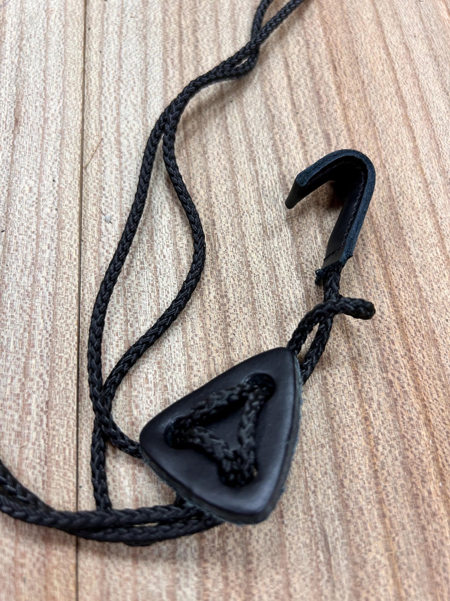 Adjustable Padded Leather Bouzouki Strap with Soundhole Hook