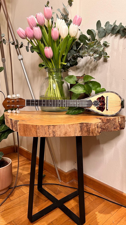 Handmade 6-String Baglamas | Greek Traditional Music Instrument for Rebetiko Music