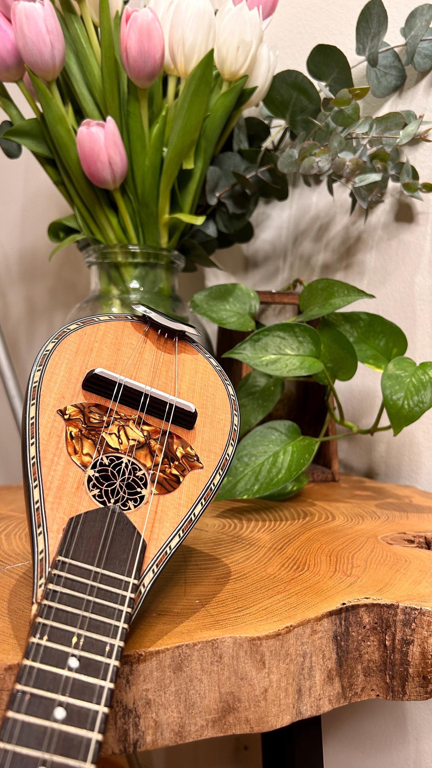 Handmade 6-String Baglamas | Greek Traditional Music Instrument for Rebetiko Music