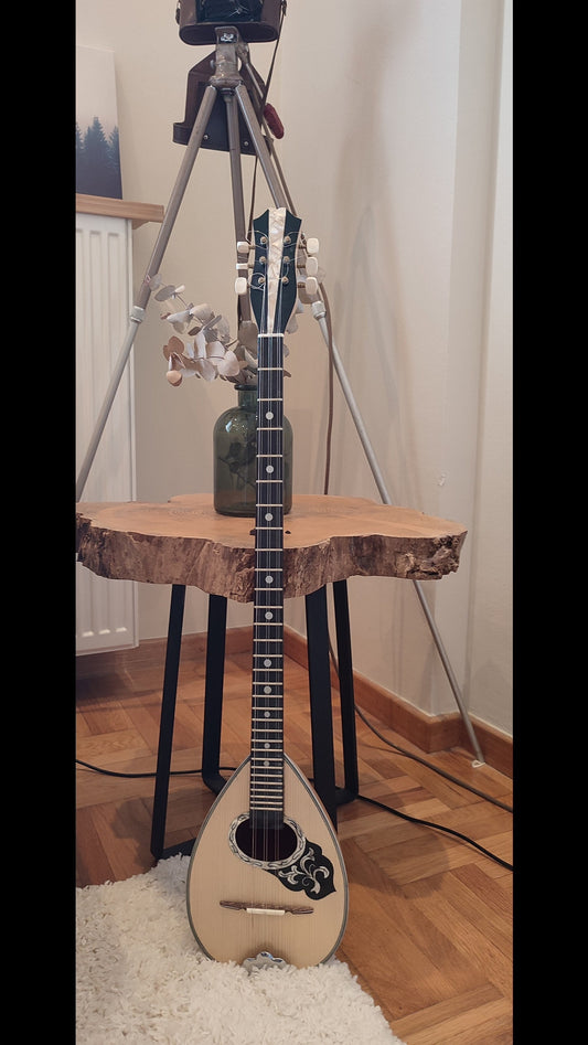 Premium Handmade 6-String Greek Traditional Tzouras for Rebetiko Music Instrument