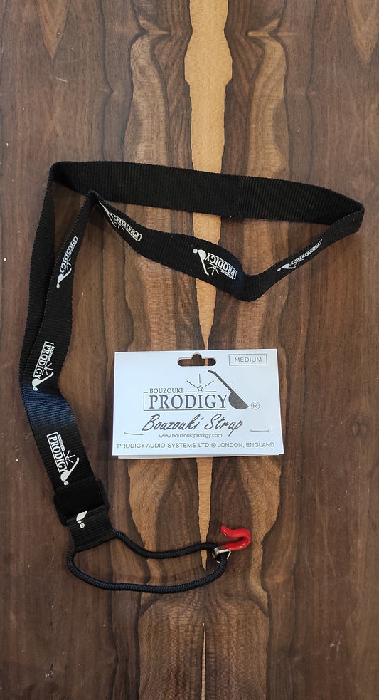 Black MEDIUM Prodigy Bouzouki Strap ~ Prodigy MEDIUM Bouzouki Strap Black ~ Prodigy Straps