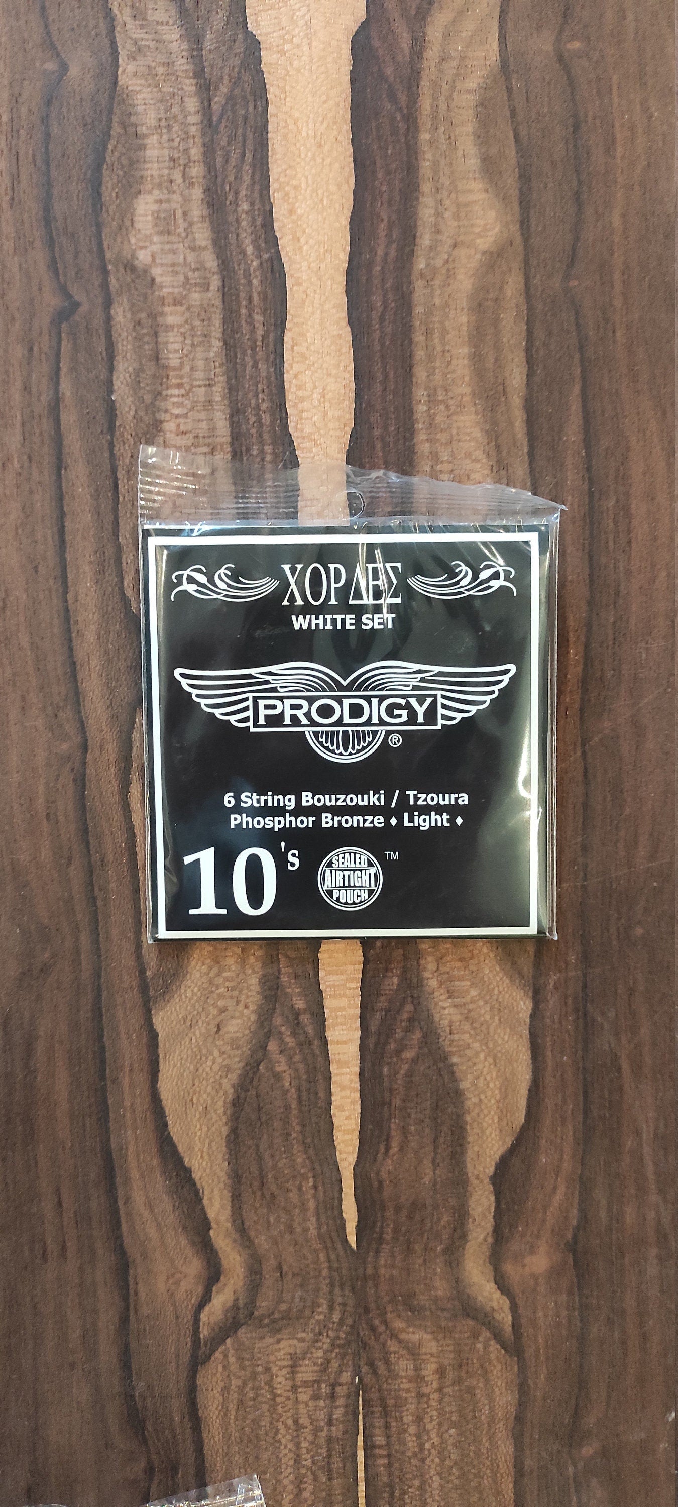 6string Bouzouki / Tzoura Set of Strings ~ Prodigy WHITE Set ~ 0,10 Set Phosphor Bronze Wounded