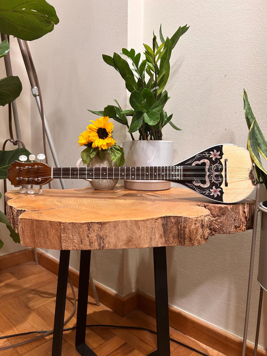 Premium Handmade 6-String Baglamas | Greek Traditional Music Instrument for Rebetiko Music