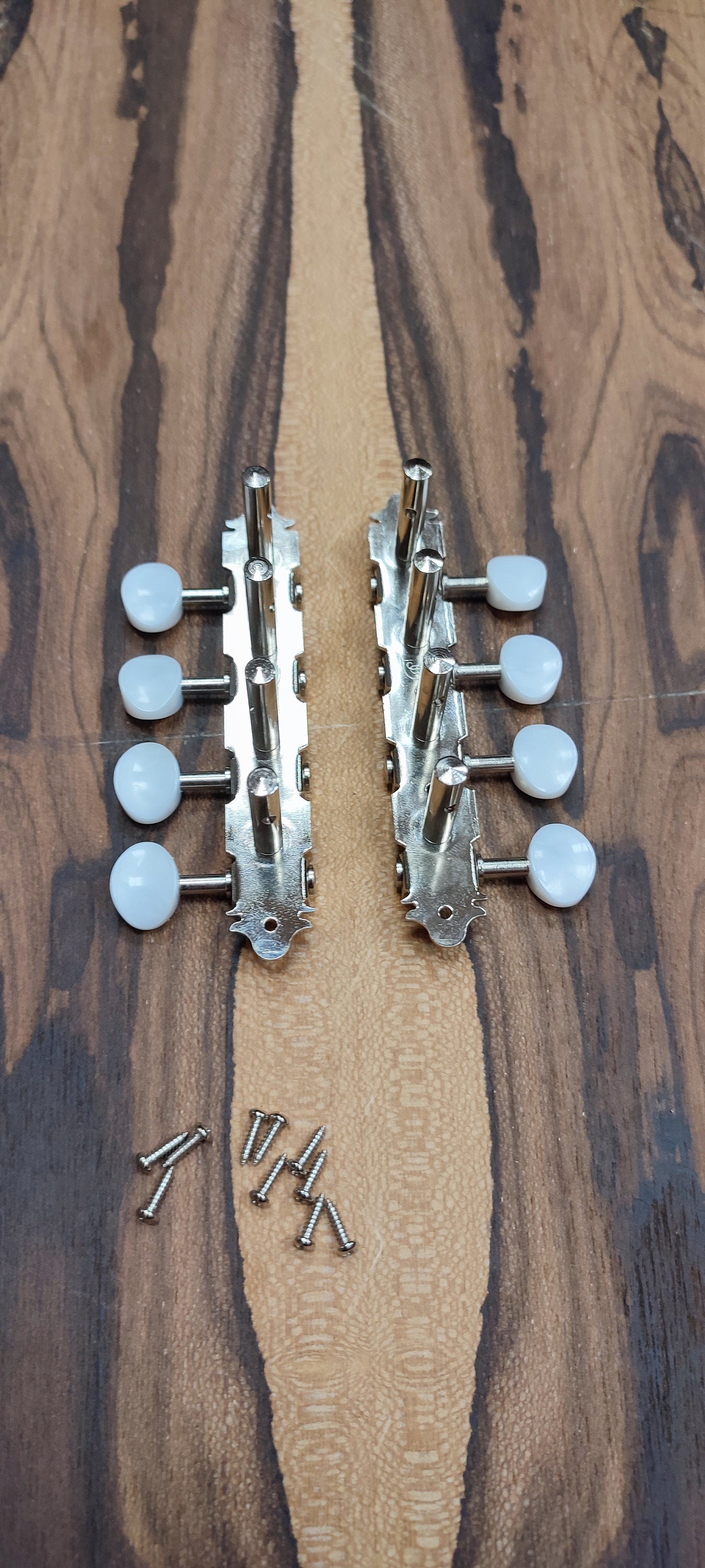 Bouzouki machine heads ~ Premium 8string Bouzouki tuners ~ Nickel Colour & White Pearl Button
