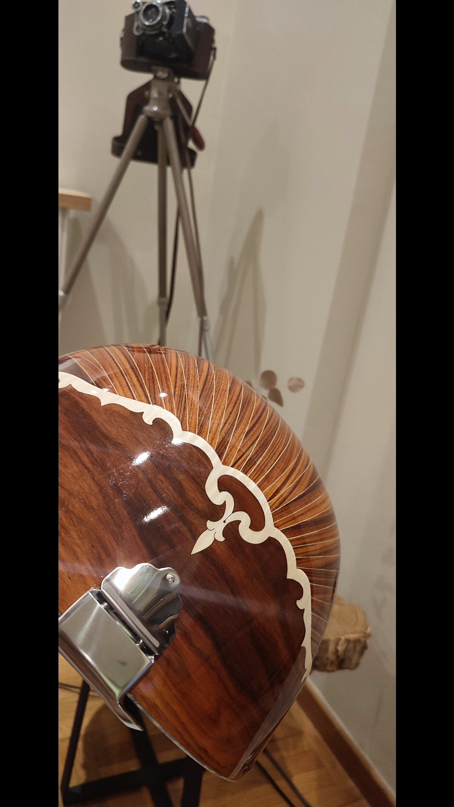 Custom Professional 8-String Handmade Bouzouki | Greek Traditional Rebetiko Instrument | Abalone Shell & Wood Decorations
