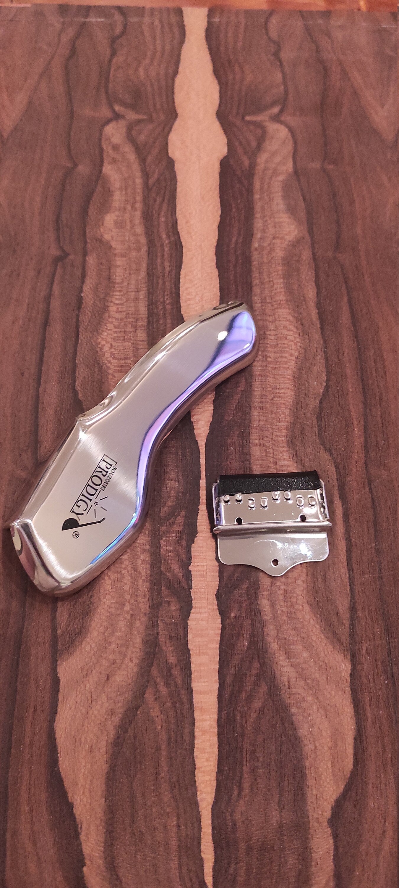 8-String and 6-String Bouzouki Prodigy Tailpiece and Armrest - 'CHORDIERA' TAR1 Nickel
