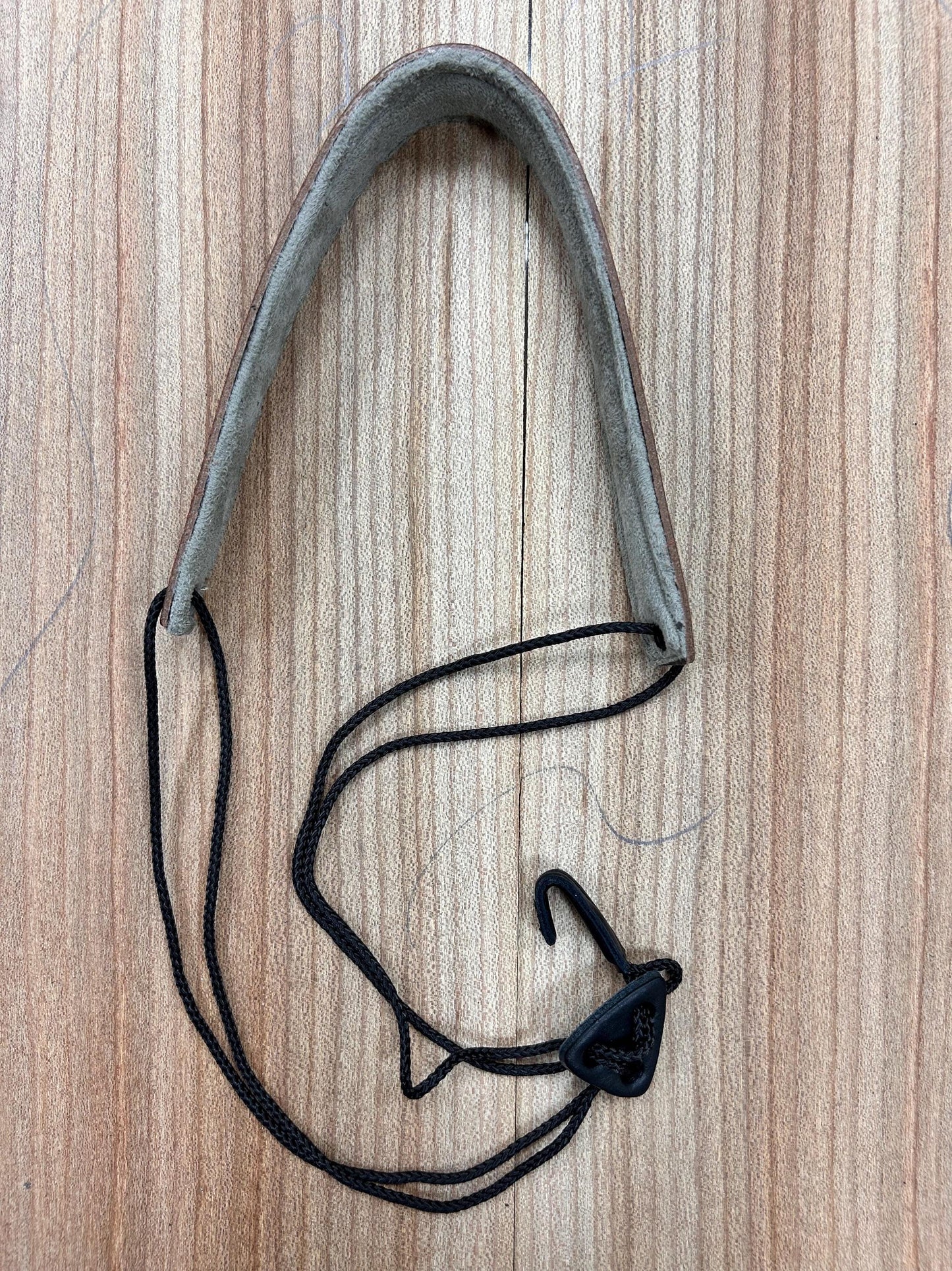 Adjustable Padded Leather Bouzouki Strap with Soundhole Hook