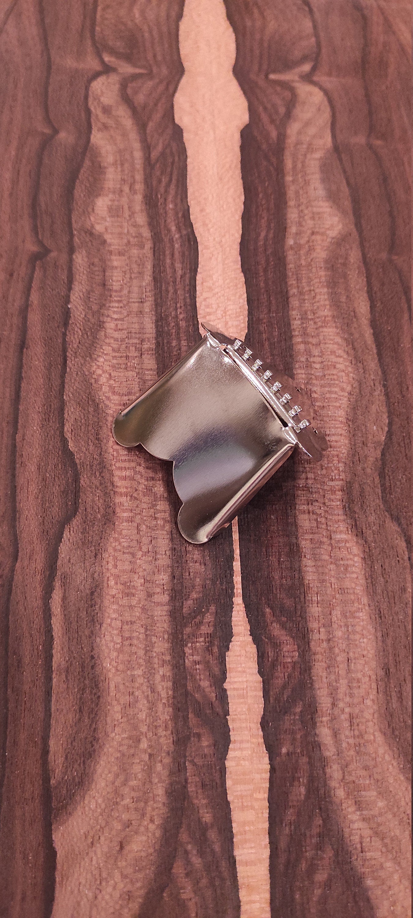 8string - 6string Bouzouki One-piece Chordiera / Tailpiece ~ One-piece Nickel Color Steel Bouzouki Tailpiece/Chordiera