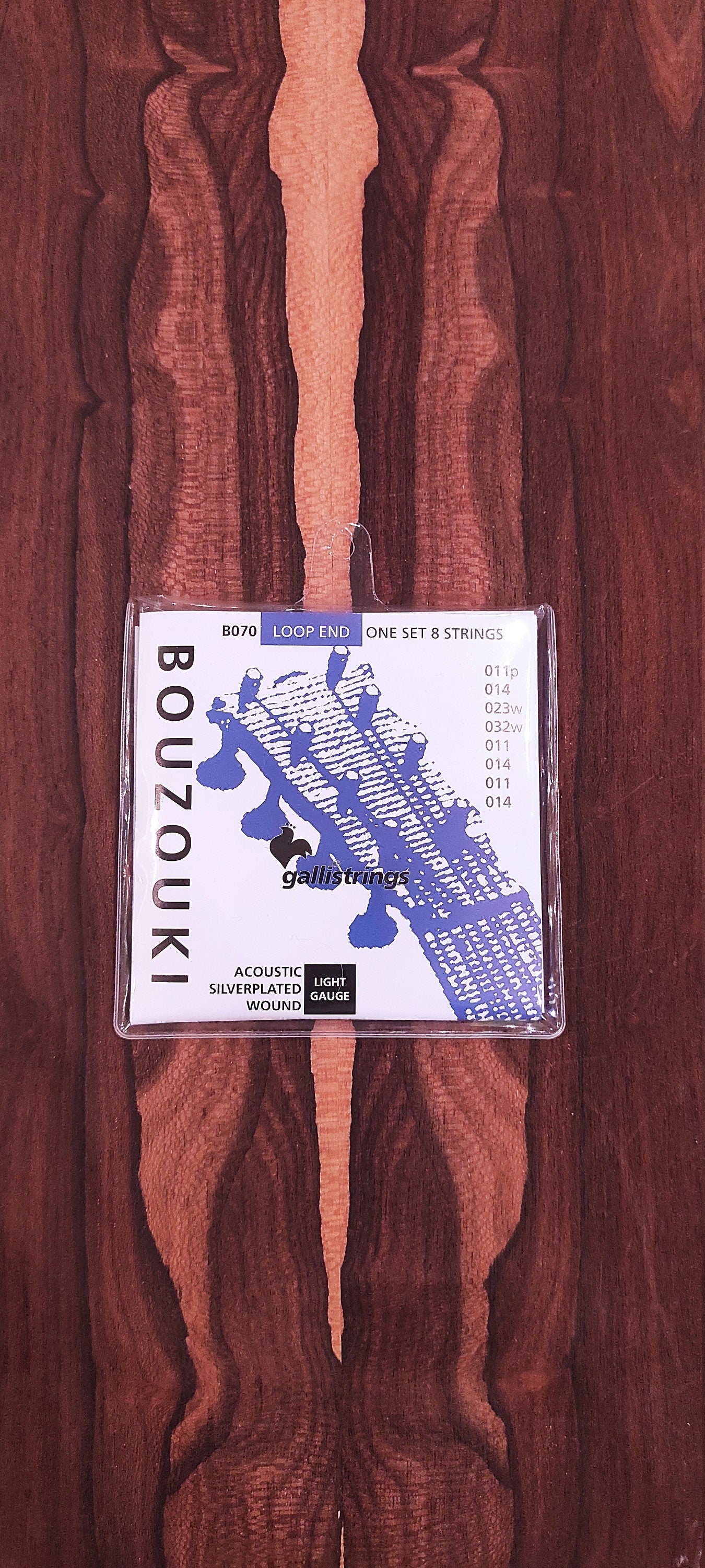 8string Bouzouki Set of Strings ~ Galli B70 Set ~ 0,11 Set Silver Wounded