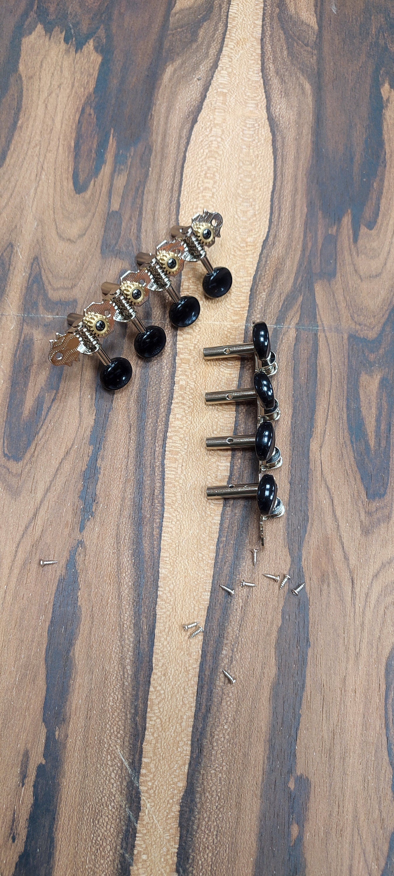 Bouzouki machine heads ~ Grover style Premium 8string Bouzouki tuners ~ Nickel Colour & Black Button