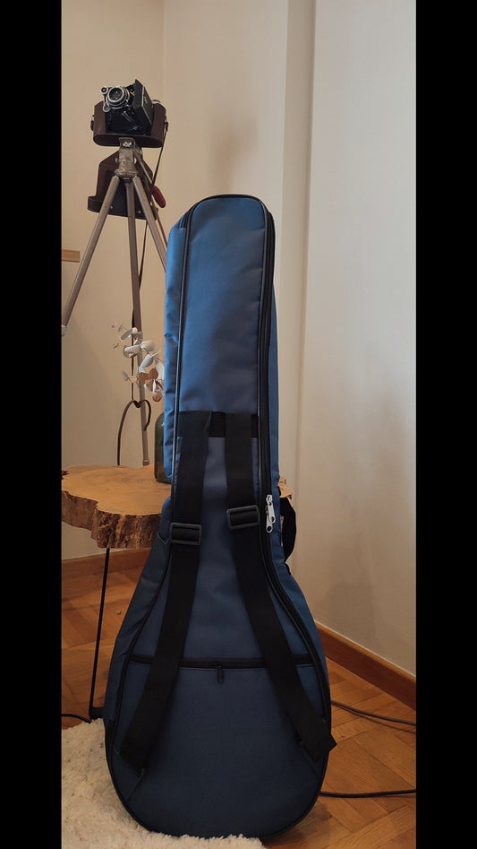 Durable Bouzouki Bag - Excellent Protection with Double Straps and Lightweight Design - Blue