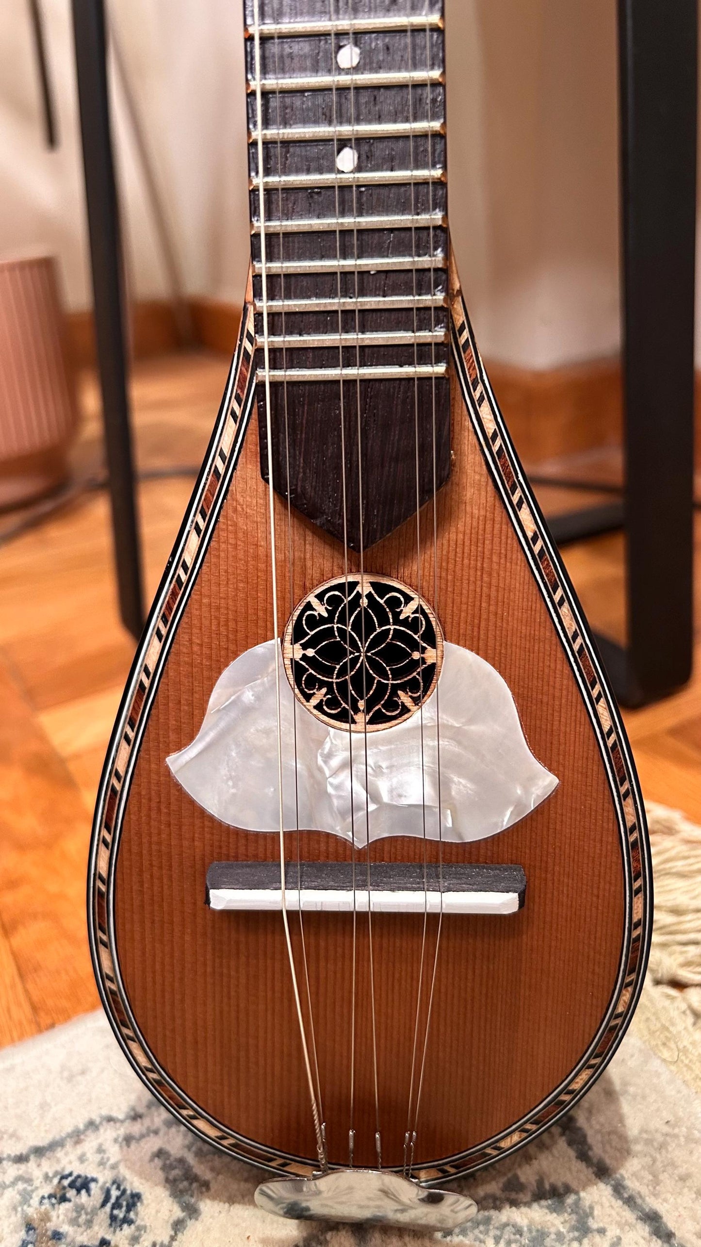 Handmade 6-String Baglamas | Greek Traditional Music Instrument for Rebetiko Music