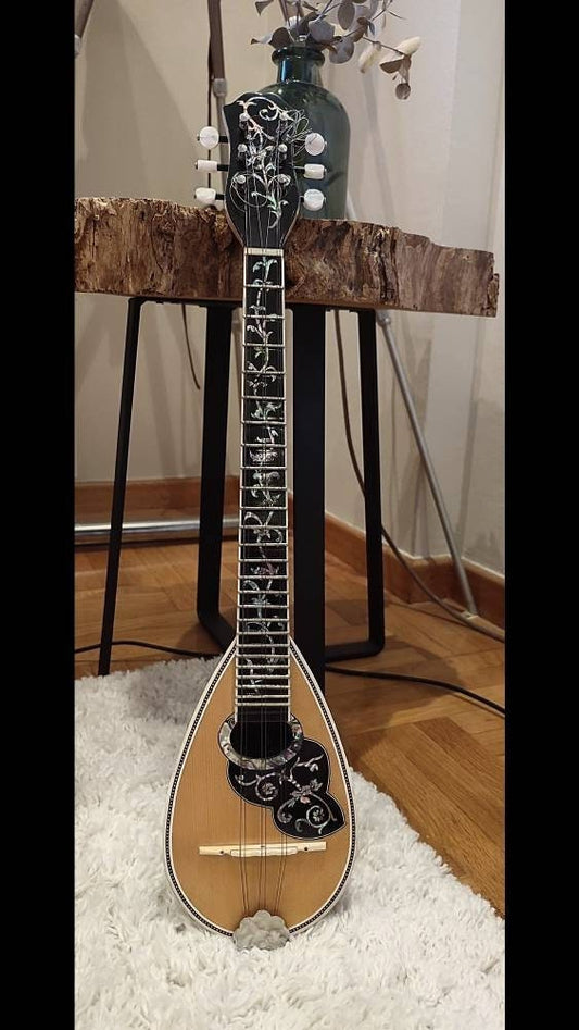 Handmade 6-String Baglamas for Rebetiko Music | Greek Traditional Instrument | Professional Quality