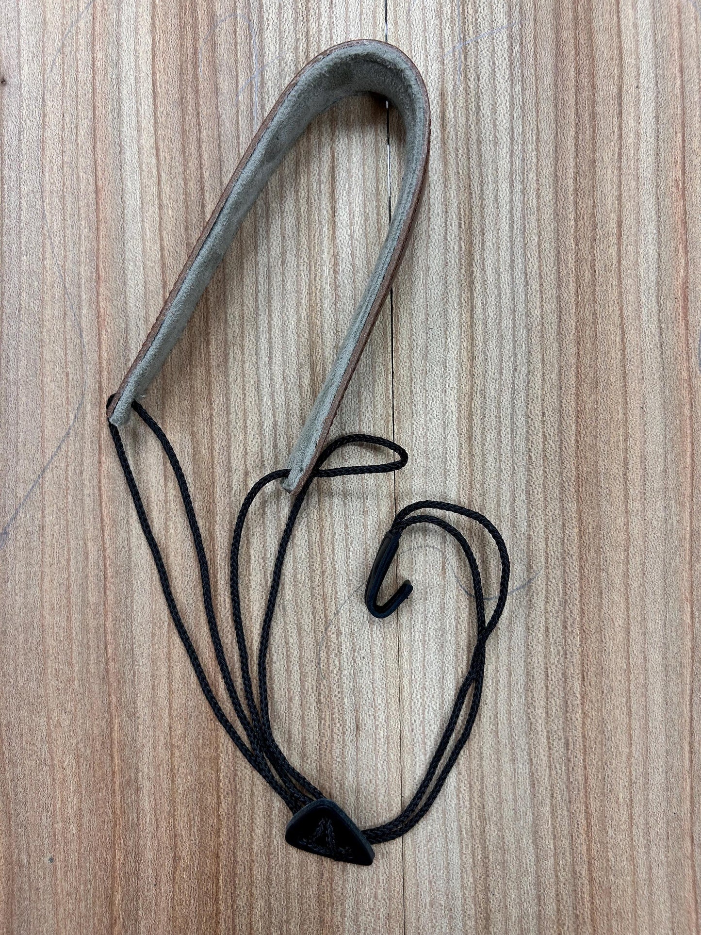 Adjustable Padded Leather Bouzouki Strap with Soundhole Hook