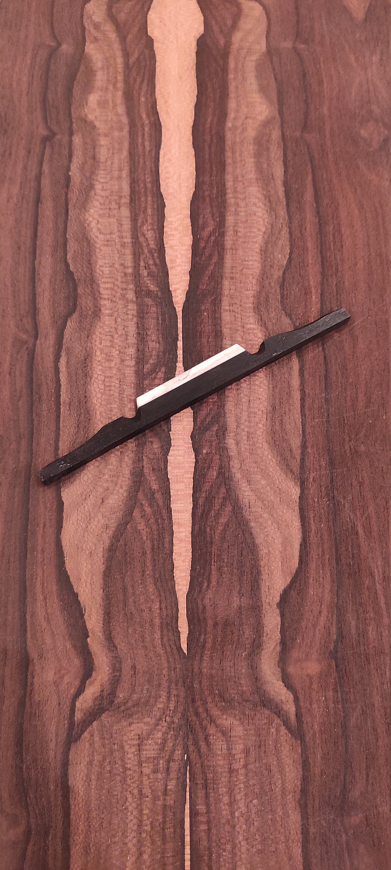 Handmade Wenge Bouzouki Bridge with Bone Saddle Blank - Fits 8-String and 6-String Bouzoukis