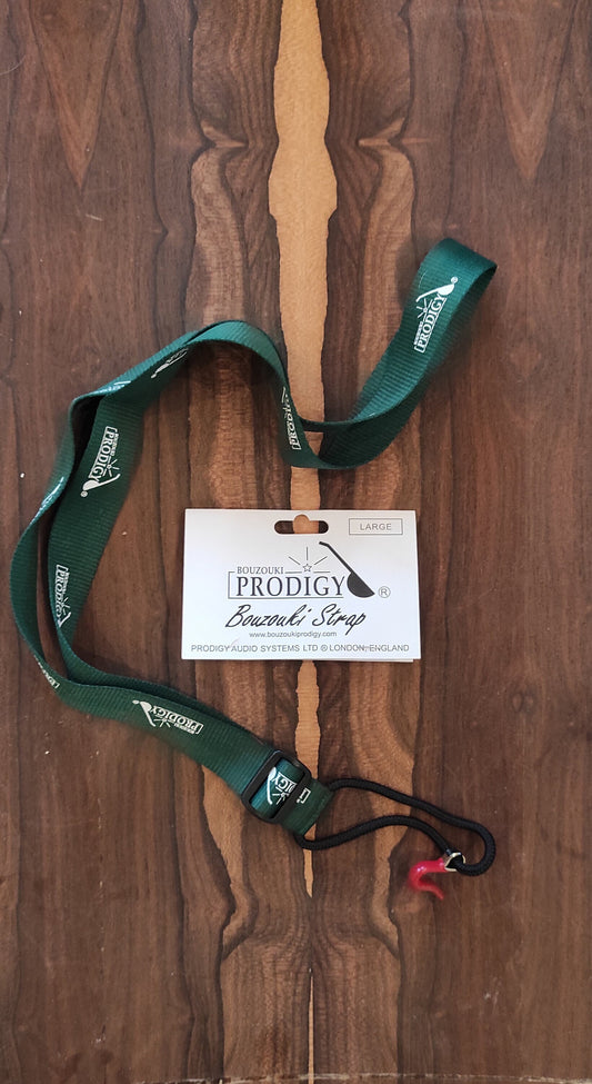 Green LARGE Prodigy Bouzouki Strap ~ Prodigy LARGE Bouzouki Strap Green ~ Prodigy Straps